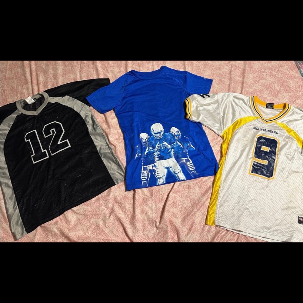 Boys football bundle vintage Virginia mountaineer jersey